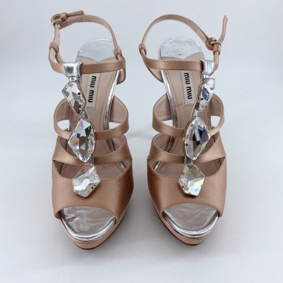 Sale!Miu Miu Crystal diamond Heels - Picture 3 of 12